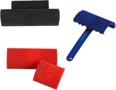 5 Pcs Wood Grain Tool, Wood Graining Painting Tool, Texture Pattern with Handle