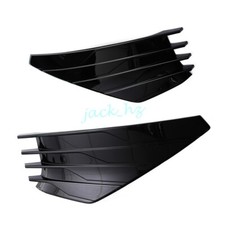 Black Bumper Fog Daytime Running Light Grille Trims For Nissan Rogue 2021-2023
