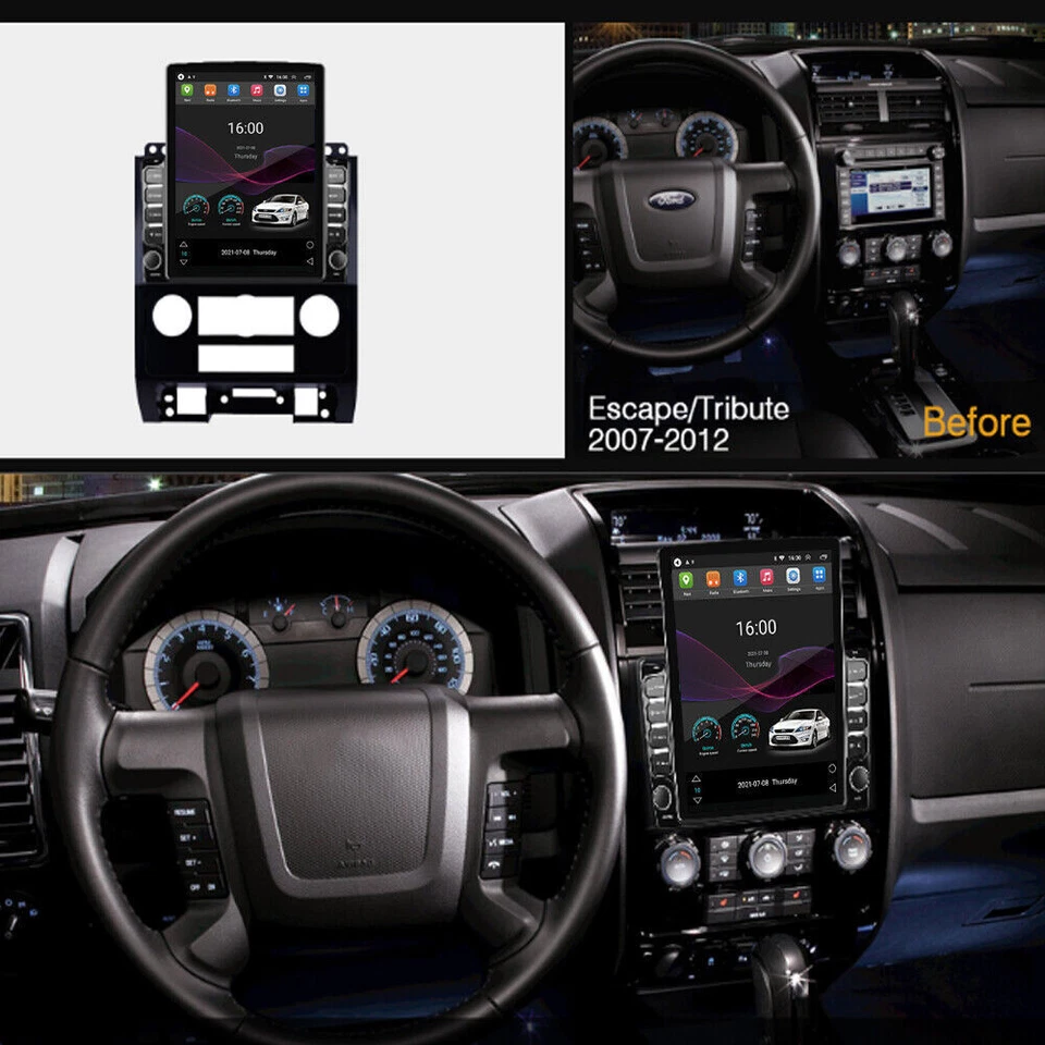 Radio de coche 9,7"" Android 13 para Mazda Tribute 2008-2011 GPS navegación video reproducción 32G Foto 4 de 4