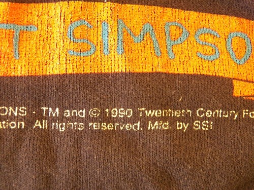 VTG BART SIMPSON YOUTH SIZE 5/6 SWEATSHIRT PURPLE BLACK LONG SLEEVE 1990 SSI - Picture 7 of 9