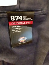 DICKIES 874 ORIGINAL FIT WORK UNIFORM PANTS MEN'S SIZE 38x31 NAVY BLUE - NEW