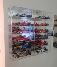 12 Car Display Case Diecast Model 1/18 Scale 1:18 Collection Shelf Cabinet LARGE