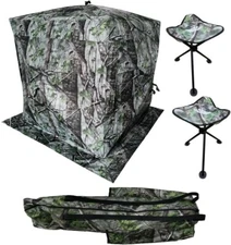 THUNDERBAY Run N Gun Double 3-4 Person Turkey Hunting Blind
