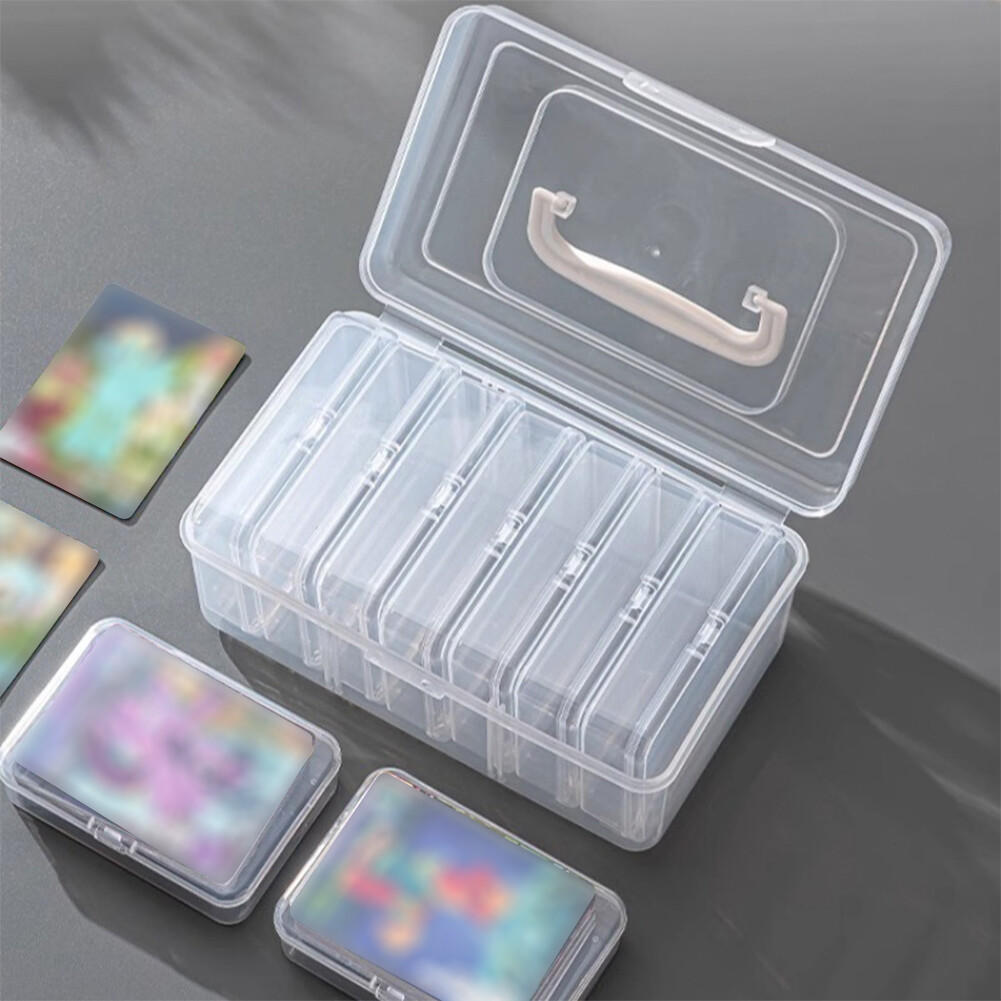 US Clear Plastic Trading Cards Storage Box Baseball Cards Holder ...