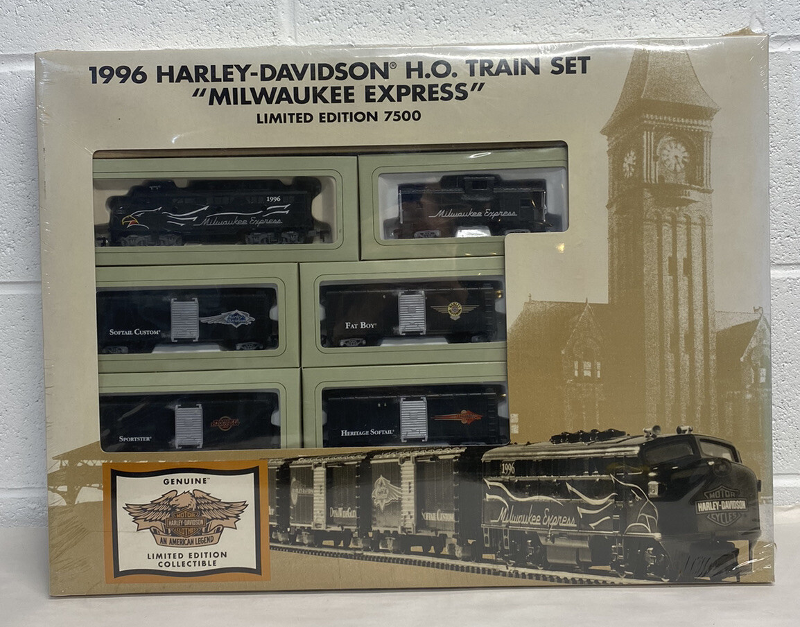 1996 Harley Davidson H.O. Scale Train Set “Milwaukee Express” | eBay
