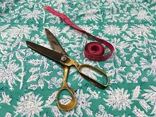 5 Yard Indian Cotton Hand Block Print Green Floral Beautiful Craft Sewing Fabric