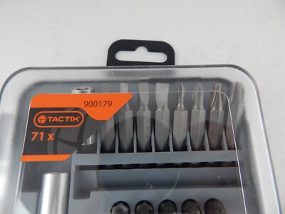 Tactix 900179 71 PCS Premium Screwdriver & Bit Set New | eBay