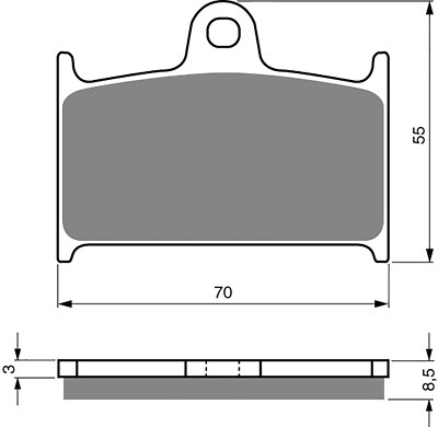 Brake Disc Pads Front L/H Goldfren for 2005 Triumph Daytona 955i (EFI) (SSSA)