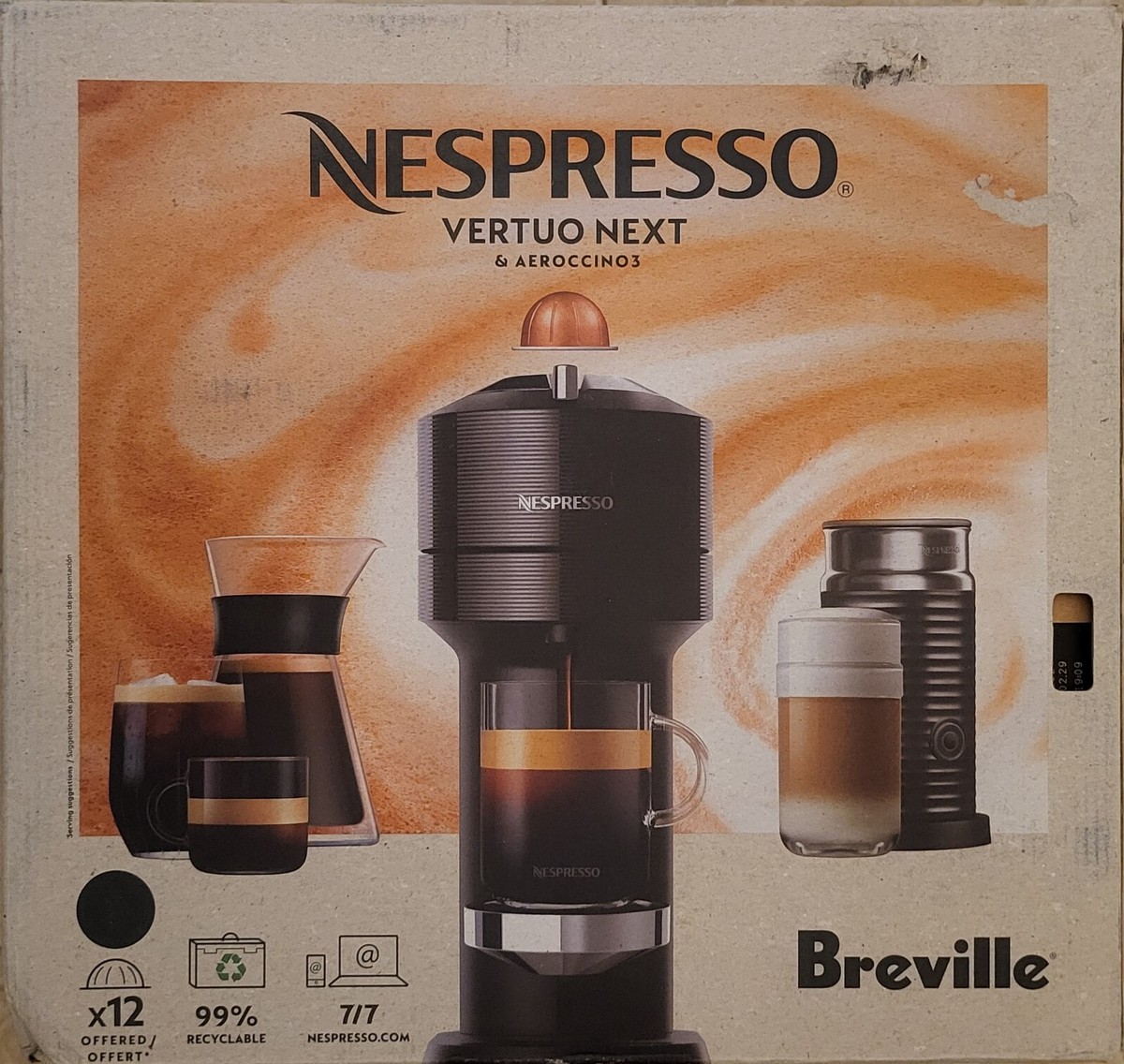 New Nespresso Vertuo Next Premium Coffee Maker/Machine w - Main Image