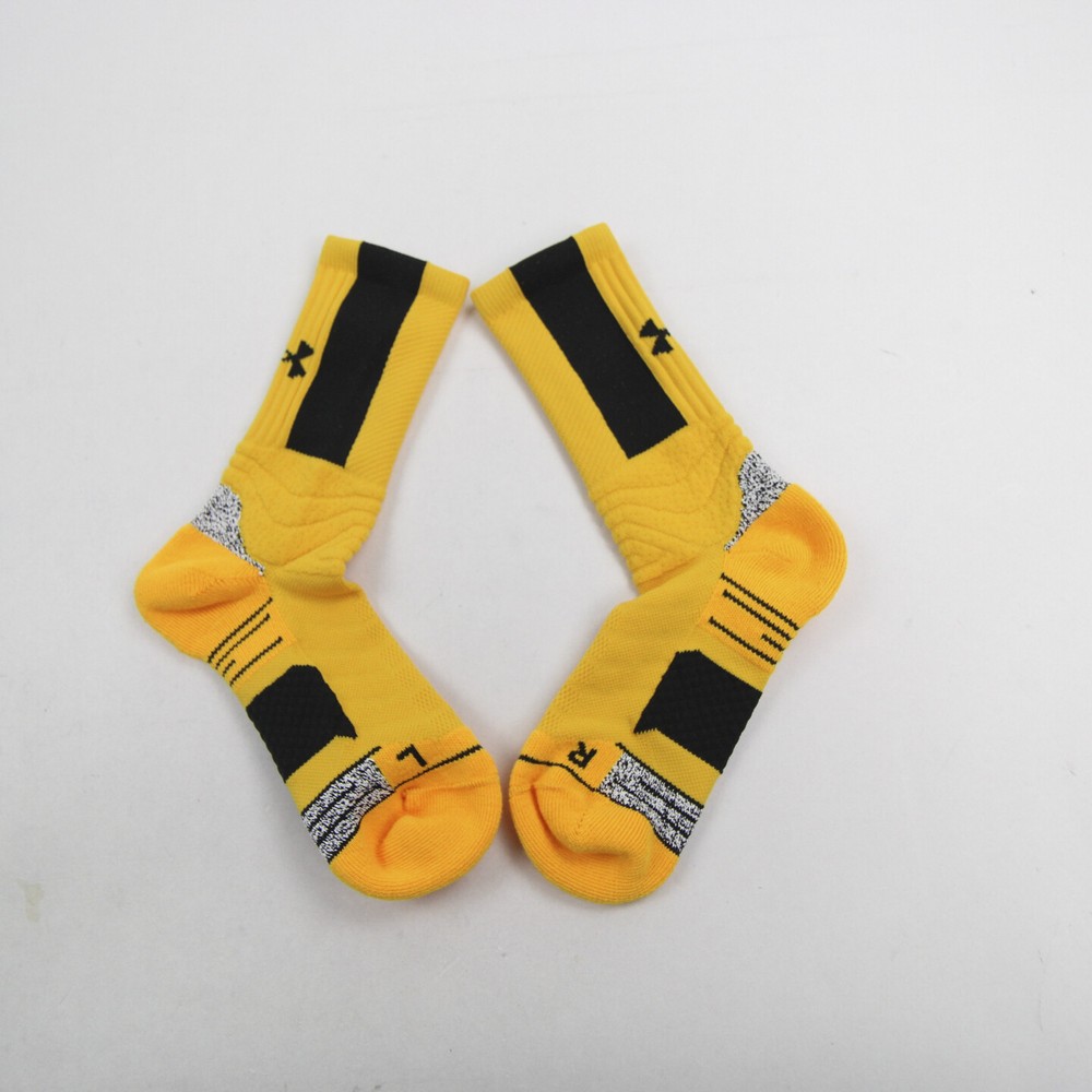 Under Armour Socks Men's Yellow/Black New with Tags