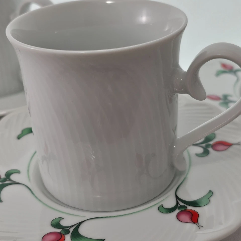 Dansk Rosebud Taza Platillo 3-1/4" Floral 8oz Elegancia Romántica Té Café Juegos (3) Foto 4 de 4