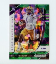 C521 KRISTIAN FULTON RC 2020 PRIZM DRAFT GREEN CRYSTAL REFRACTOR FOTL 12/18 LSU