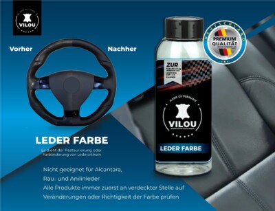 50ml Audi Lederfarbe schwarz Leder-Reparatur-Farbe Leder-Fresh von ''VILOU''