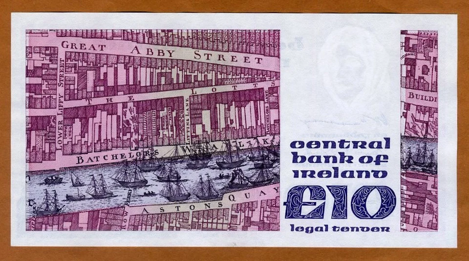 Ireland Republic, 10 pounds, 1979, P-72 (72a), UNC - Image 2 of 2