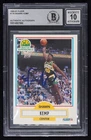 SHAWN KEMP Signed 1990 Fleer RC Card Beckett GEM MINT 10 Auto Seattle Sonics