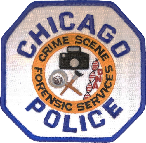 CHICAGO POLICE SHOULDER PATCH: Crime Scene Forensic Services, Size 4" - Large - Afbeelding 1 van 1