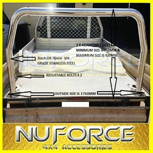 REAR LADDER RACK ALLOY TRAY TRUCK RACK PIPE RACK SUITS ISUZU D-MAX ...