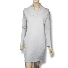 Athleta SoftTech Sweatshirt Dress Womens Small Grey Wool