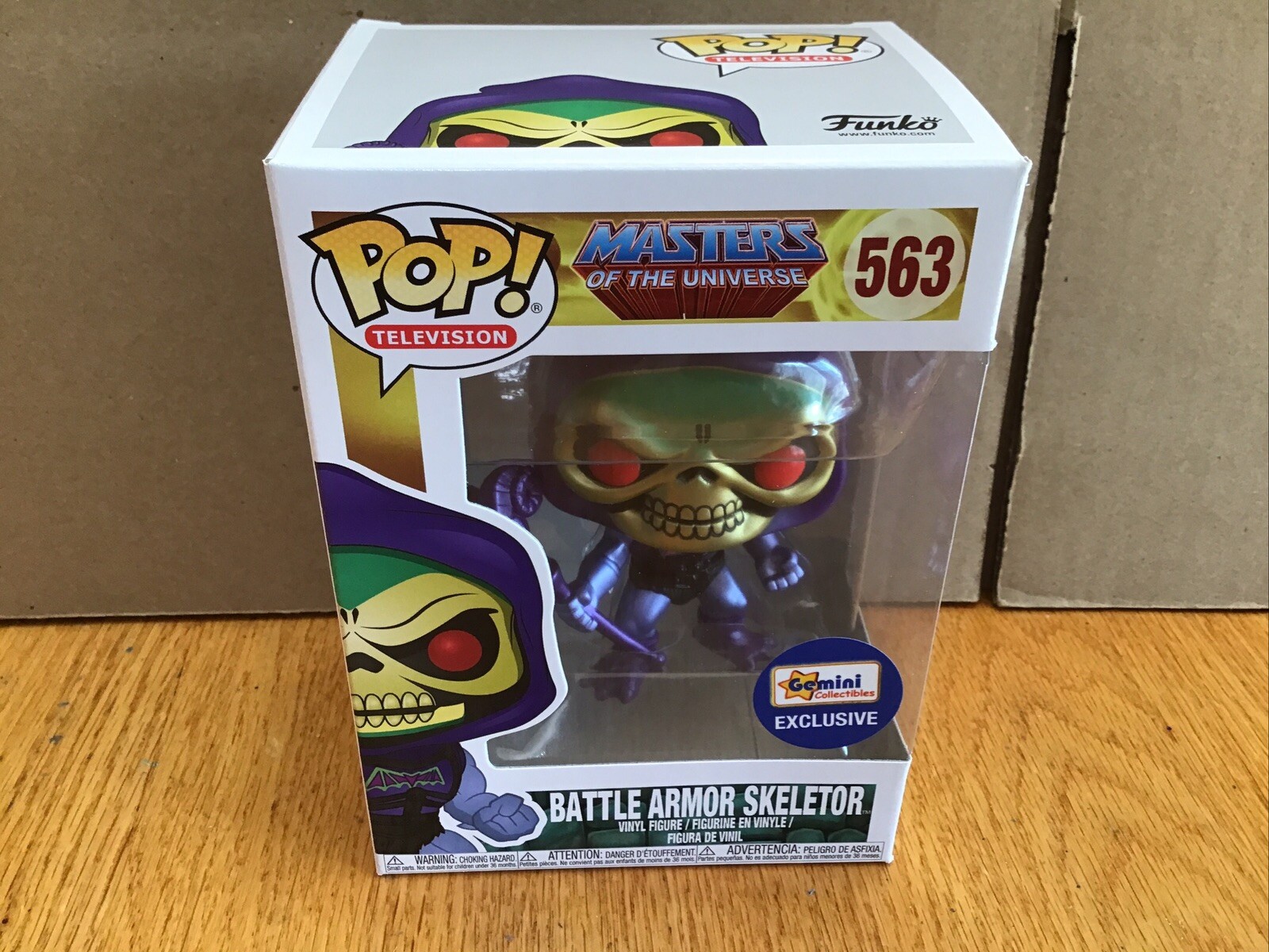 New Funko Pop Masters Of The Universe Battle Armor Skeletor #563 Figure Gemini