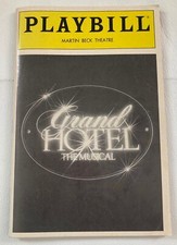 PLAYBILL - Grand Hotel - Martin Beck Theatre, NYC - May 1991w/John Schneider