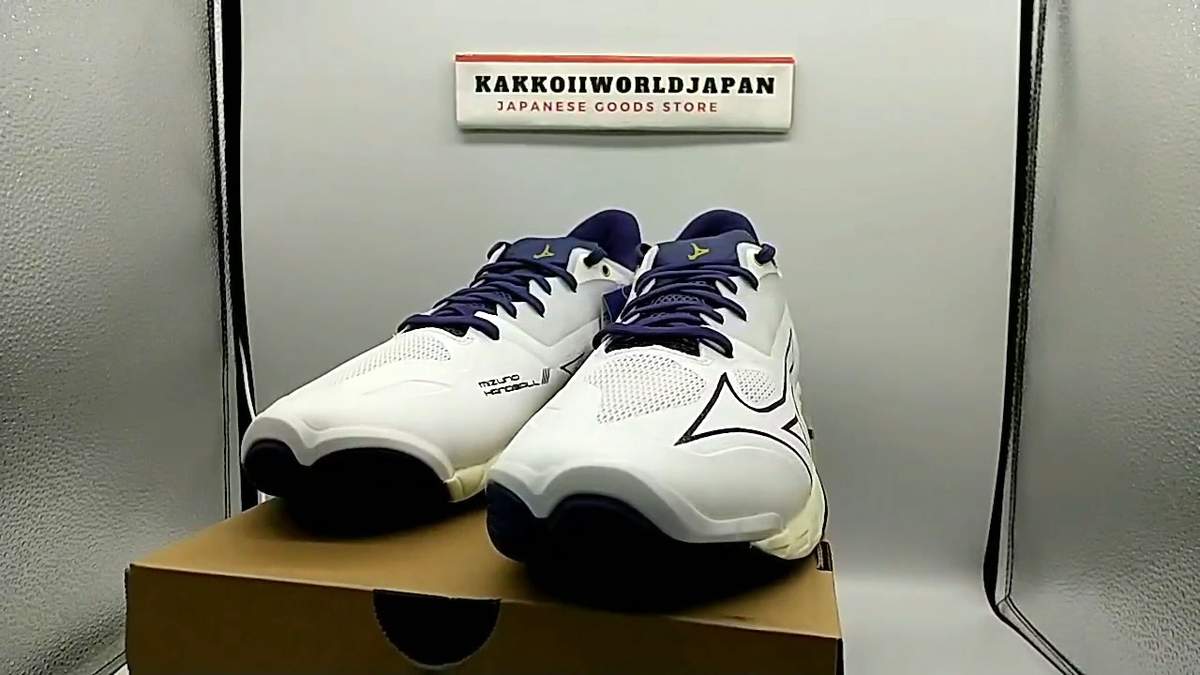 Mizuno Handball Shoes WAVE MIRAGE 5 White/Navy/Gold X1GA235043