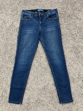 Democracy Ab Solution Jeans Womens 4 Blue Denim Skinny Ankle Jegging Stretch