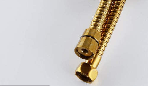 FLEXO DE DUCHA REFORZADO ACERO INOXIDABLE 1,70 m COLOR ORO - Imagen 3 de 3