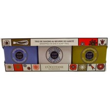 L'Occitane Shea Butter Soap Trio Lavender, Milk, Verbena 100G X 3 Bars NIP