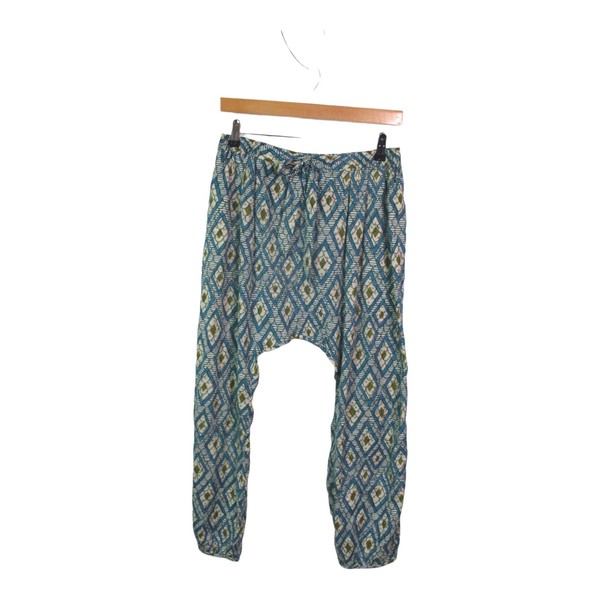 Gorman Kate Kosek Harem Pants Size 8 Geometric Pattern Pockets Viscose Cotton