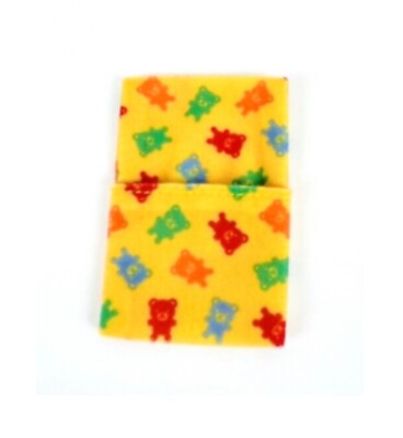 LEGO 10505 - Duplo Cloth - SLEEPING BAG w/ Multicolored Teddy Bears Pattern A35