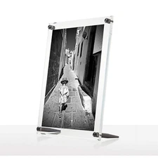 Wexel Art 8x10" Clear UV Grade Acrylic Tabletop Floating Picture Frame Displa...
