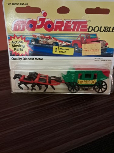 SELTEN VTG ~ Majorette Double #326 ~ Kansas City Postkutsche ~ neu in versiegelter Verpackung ~ - Bild 1 von 9