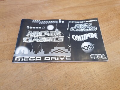 Arcade Classics Sega Mega Drive Instruction Manual Anleitung