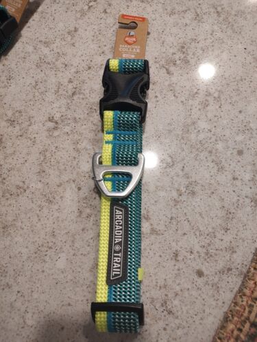 Arcadia Trail Paracord Dog Collar  Size X-Large 20-28” - NWT - Neon Yellow/Green - Picture 1 of 5