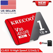 1TB Micro SD XC Fast Memory Card U3 A2 4K Ultra HD High Speed TF Flash Card