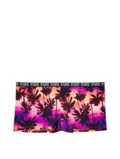 Victoria's Secret PINK Logo Boyshort Shortie Panty Sunset Palm
