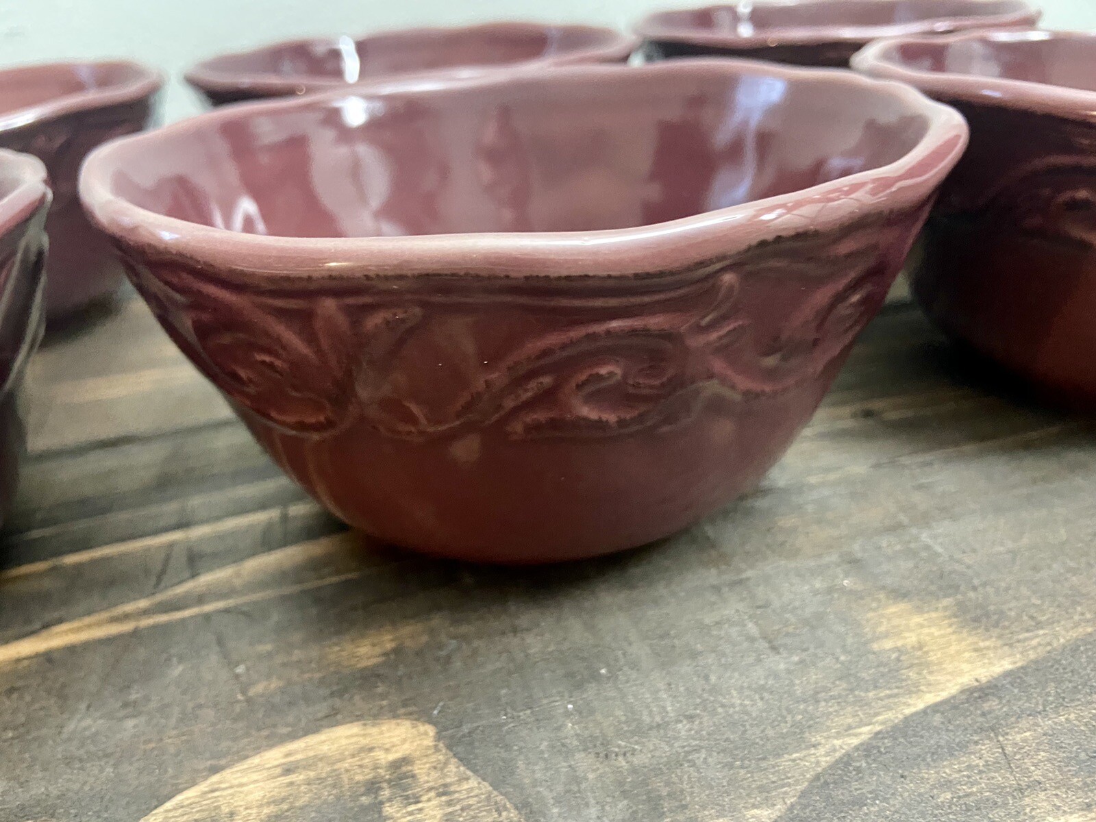 Stoneware Pfaltzgraff Aria Red Aria Red Soup/Cereal Bowl Set Of By