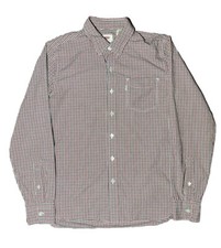 Vintage Levi s Men s White Tab Long Sleeve Button Down Shirt Sz Small 90 s Plaid