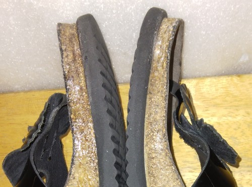 MEPHISTO Violette Air -Relax Flower Flip Flop Black Patent Leather. Sz 36 US 6 - Picture 7 of 16