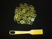 Magnetic Yellow Bingo Wand and 100 Chips Markers – Use on paper, sheets, cards 