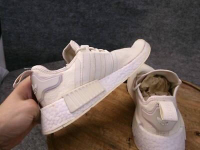 Adidas NMD R1 Wonder White Off White Womens Running Sneakers Size 8.5  GX8383 | eBay