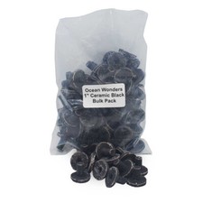 NextGen Ceramic Coral Frag Plugs 1" HAWAIIAN BLACK 100 pc - Oceans Wonders