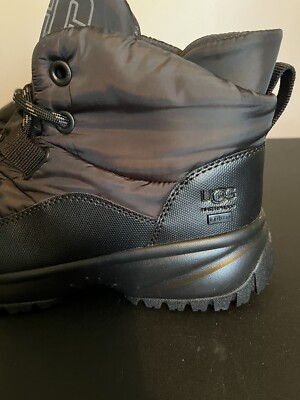 UGG Womens Boots Yose Puffer Mid Casual Ankle Leather Textile