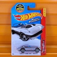 Hot Wheels - 2015 - Corvette Grand Sport Roadster (Silber) Track Aces 4/10 #179