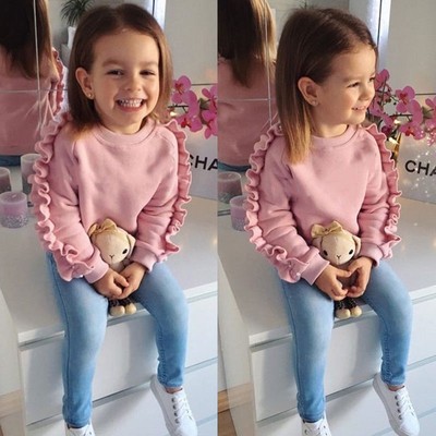 girls frilly tops