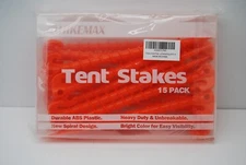 Spiral Plastic Tent Stakes 15 Pack Hikemax