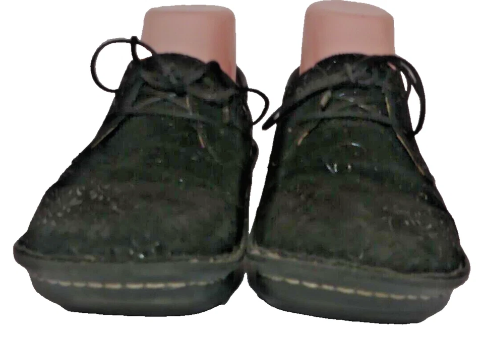 Sapatilhas oxfords femininas Alegria Bree Black Sprigs floral com cadarço UE 37 EUA 7/7,5 - Imagem 4 de 4