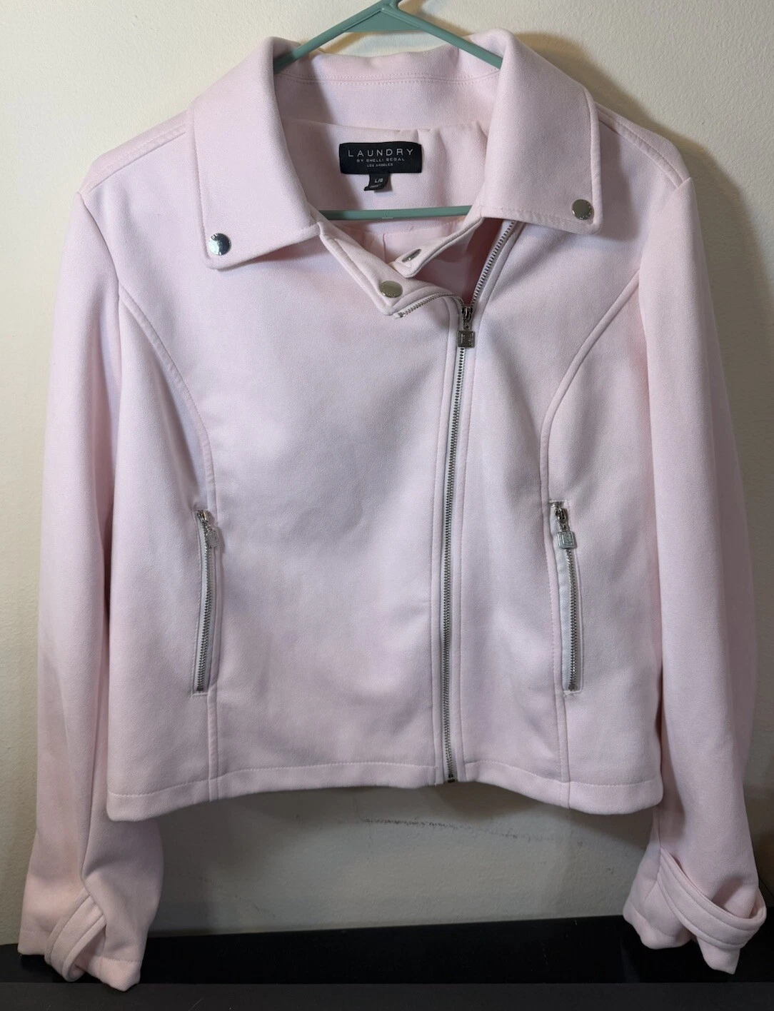 VALENTINO Giacca Moto Laundry by Shelli Segal Donna Rosa Taglia L