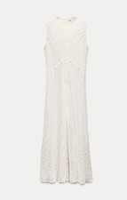 ZARA WOMAN ECRU EMBROIDERED DRESS ZW COLLECTION 8584/273 SIZE M RRP £69.99