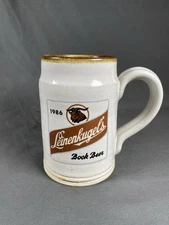 Vintage 1986 Leinenkugel’s Bock Beer Stein Mug Cup J. Thomas Stoneware 1/750